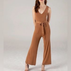 Naadam Ribbed Silk-Blend Jumpsuit